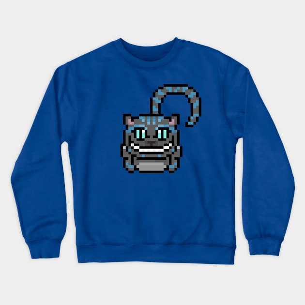 The Cheshire Cat Crewneck Sweatshirt by pilou_pixel